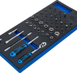 Įrankių dėklas 1/3: galvučių rinkinys | 6.3 mm (1/4) | 41 vnt. (4054)