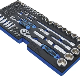 Įrankių dėklas iš 3312 pozicijos: galvučių rinkinys | 12,5 mm (1/2) + 6,3 mm (1/4) | 77 vnt. (3341)