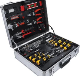 Įrankių komplektas su aliuminiu lagaminu | 129 vnt. (2204)