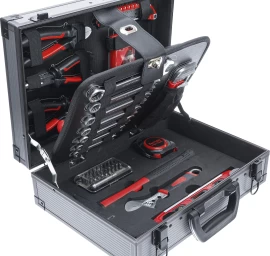 Įrankių komplektas su aliuminiu lagaminu | 66 vnt. (6057)