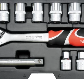 Įrankių rinkinys | 12,5 mm (1/2) | 10-24 mm | 12 vnt. (YT-38671)