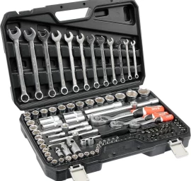 Įrankių rinkinys | 6.3 mm (1/4) / 10 mm (3/8) / 12,5 mm (1/2) | 111 vnt. (YT-38831)