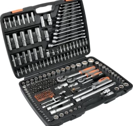 Įrankių rinkinys | 6.3 mm (1/4) / 10 mm (3/8) / 12,5 mm (1/2) | 216 vnt. (58691)