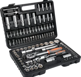 Įrankių rinkinys | 6.3 mm (1/4) + 12.5 mm (1/2) | 108 vnt. (58685)