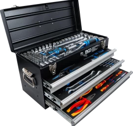Įrankių rinkinys su metaline dėže | VDE | 3 stalčiai | 147 įrankiai (3350)