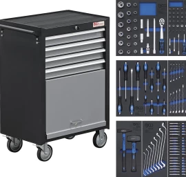 Įrankių spintelė | 4 stalčiai | 151 vnt. (4086)