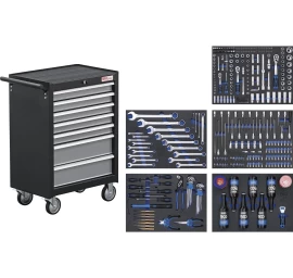 Įrankių spintelė BGS Technic 6077 | 7 stalčiai | 354VNT.