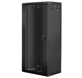 įrengimo Spinta 19&amp;#039;&amp;#039; 27u 600x450mm Juoda (stiklinės Durys)