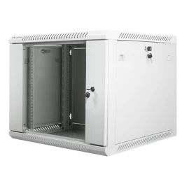 įrengimo Spinta 19&amp;#039;&amp;#039; 9u 600x600mm Pilka (stiklinės Durys)