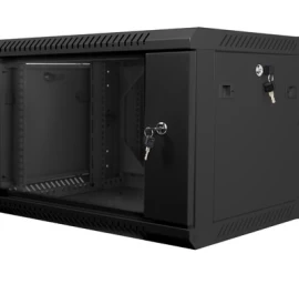 įrengimo Spinta Dviguba Sekcija 19&amp;#039;&amp;#039; 6u 600x600mm Juoda
