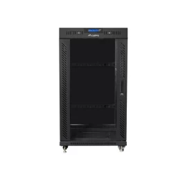 įrengimo Stovas 19&amp;quot; 22u 600x800 Black Lcd Glass Door Lanberg (flat Pack) V2
