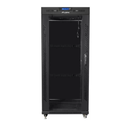 įrengimo Stovas 19&amp;quot; 22u 800x800 Black Glass Door Lcd Lanberg (flat Pack)