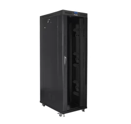 įrengimo Stovas 19&amp;quot; 42u 800x1200 Black Lcd Glass Door Lanberg (flat Pack)