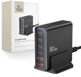 įrenginio įkrovimo Stotelė 4x Usb-c 2x Usb-a 80w
