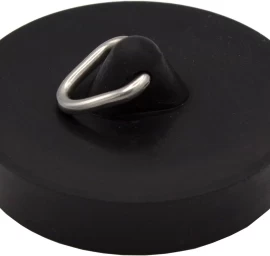 Išleidimo kamštis, 4,5cm, juodas, PVC, 13714000