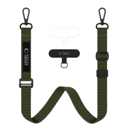 Išmaniojo Telefono Dėklas 2-in-1, Kaklo Dirželis rope Crossbody - Alyvuogių žalia