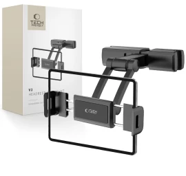 Išmaniojo Telefono Planšetinio Kompiuterio Laikiklis Automobilyje Ant Galvos Atlošo V2 - Juodas