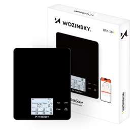 Išmaniosios Virtuvės Svarstyklės Su Ekrano Programėle bluetooth 10 Kg - Juodos Spalvos