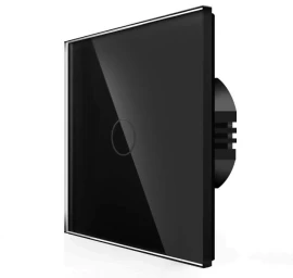 Išmanus šviesos jungiklis su nuotoliniu valdymu (WIFI), vienpolis, juodas - Su neutraliu laidu