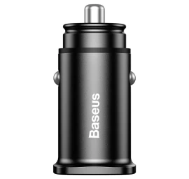 Išmanusis Automobilinis įkroviklis Square 2x Usb Qc3.0 Quick Charge 3.0 Scp Afc 30w Juodas