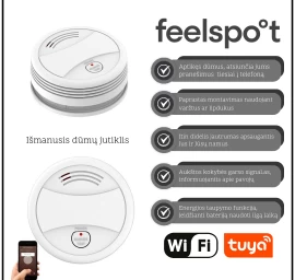 Išmanusis dūmų jutiklis Feelspot FS-MK02W