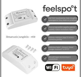 Išmanusis jungiklis - rėlė Feelspot  FS-WB01W Wi-fi, Tuya