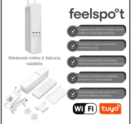 Išmanusis langų roletų ir žaliuzių valdiklis Feelspot FS-BDM01W
