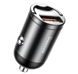 Išmanusis Mini Automobilinis įkroviklis Tiny Star Usb 30w Quick Charge Pilkos Spalvos