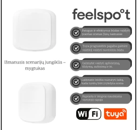 Išmanusis scenų valdiklis Feelspot FS-WSW01W Wi-Fi, Tuya