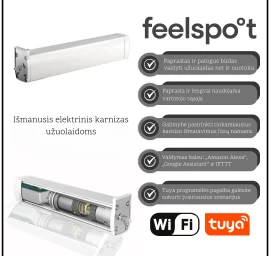 Išmanusis užuolaidų valdymo rinkinys (6m) Feelspot FS-CM06W WiFi