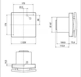 MAICO ECA150 ipro didelio slėgio ventiliatoriai