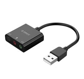Išorinė Usb-a Garso Plokštė – 3x Mini Jack – Juoda