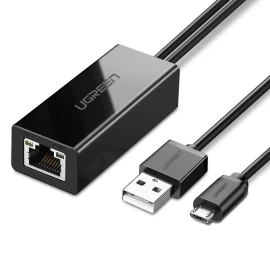 Išorinis Lan Micro Usb 100mbps Tinklo Adapteris chromecast 1 M Juodas