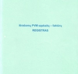 Išrašomų PVM sąskaitų faktūrų registras, A4 (48)  0720-061