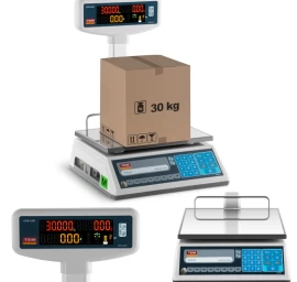 įteisintos Parduotuvių Svarstyklės Ege-led Tem Rs232 30kg / 10g
