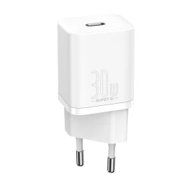 Itin Greitas Si 1c Usb-c 30w Pd Qc Tinklo įkroviklis Baltos Spalvos