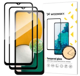 Itin Tvirtas Viso Ekrano Grūdintas Stiklas Su Rėmeliu Samsung Galaxy A13 5g / A23 Juodas Kit 2 Vnt.