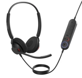 Jabra Engage 40 MS Stereo Inline Link Laidinės ausinės, USB-A, Juoda