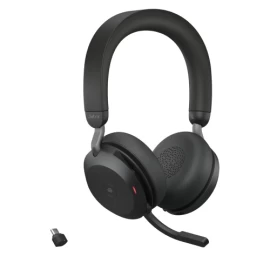 Jabra Evolve2 75 MS Teams Belaidės ausinės, Bluetooth, USB-C, Juoda
