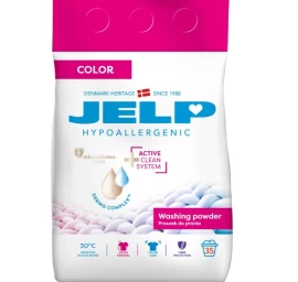 jelp, Hipoalerginiai Skalbimo Milteliai Spalvotiems Audiniams, 2,1 Kg