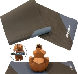 Jogos Ir Fitneso Kilimėlis Tpe Anti-slip Juoda-mėlyna Enero Fit