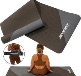 Jogos Ir Fitneso Kilimėlis Tpe Anti-slip Pilkai Juodas Enero Fit