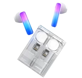 joyroom Jr-tc1 Icelens Serijos Belaidės Tws Ausinės Su Led Lemputėmis - Baltos Spalvos