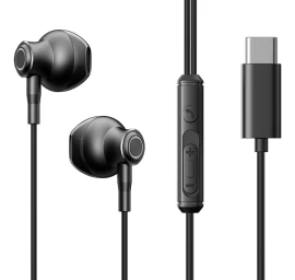 joyroom Type-c Serijos Jr-ec07 Usb-c Ausinės į Ausis - Juodos, Metalinės