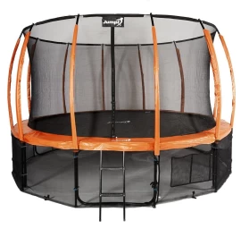 jumpi 435cm/14ft maxy Comfort Plus Oranžinis Sodo Batutas Su Vidiniu Tinklu