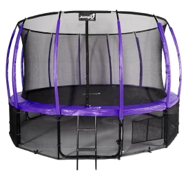 jumpi 435cm/14ft maxy Comfort Plus Violetinės Spalvos Sodo Batutas Su Vidaus Tinkleliu