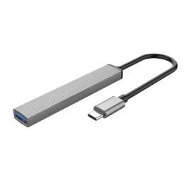 Jungtis Ah-13 Usb-c Ir 4x Usb-a Doko Stotelės Daliklis - Pilka