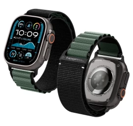 Juostelė apple Watch 44 / 45 / 46 / 49 Mm - Juoda Ir žalia