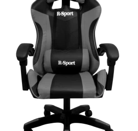 K3 R-sport Grey-black žaidimų Kėdė + Masažuoklis