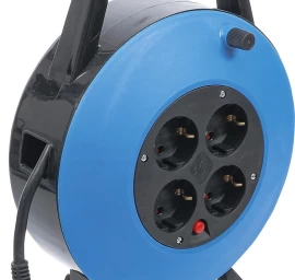 Kabelinė ritė 10 m | 3 x 1.5 mm² | 4 lizdai | IP 20 | 3000 W (3363)